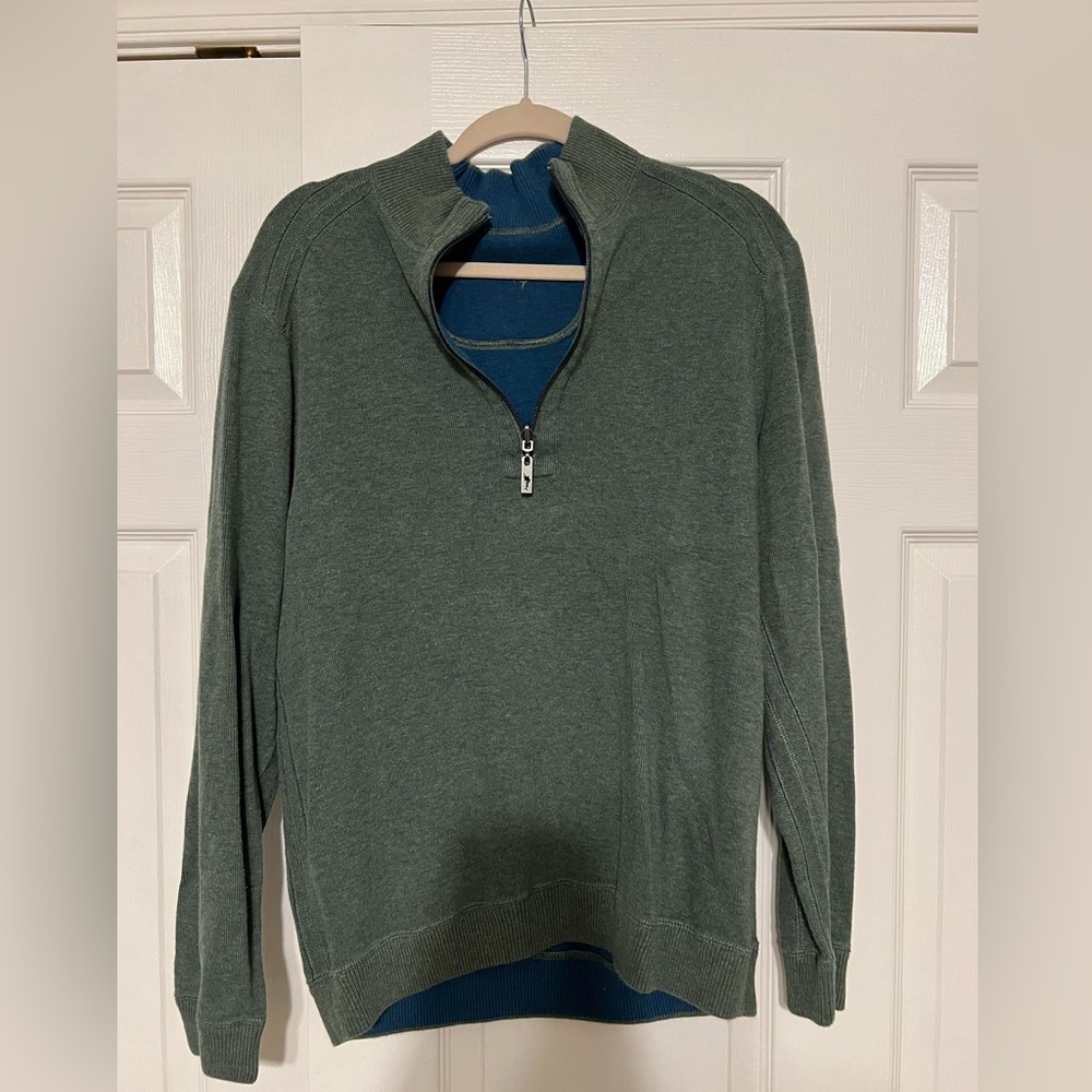 Tommy Bahama Quarter Zip - Reversible / Size Medium